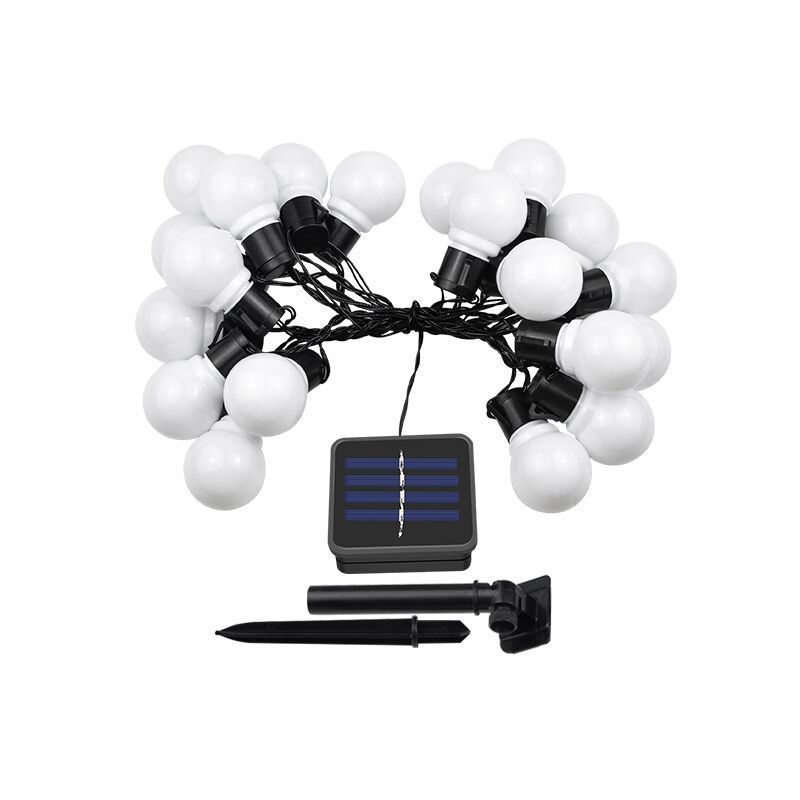 Connectable Outdoor LED Bulb String Lights - Warm Glow, Indoor & Covered Outdoor Use