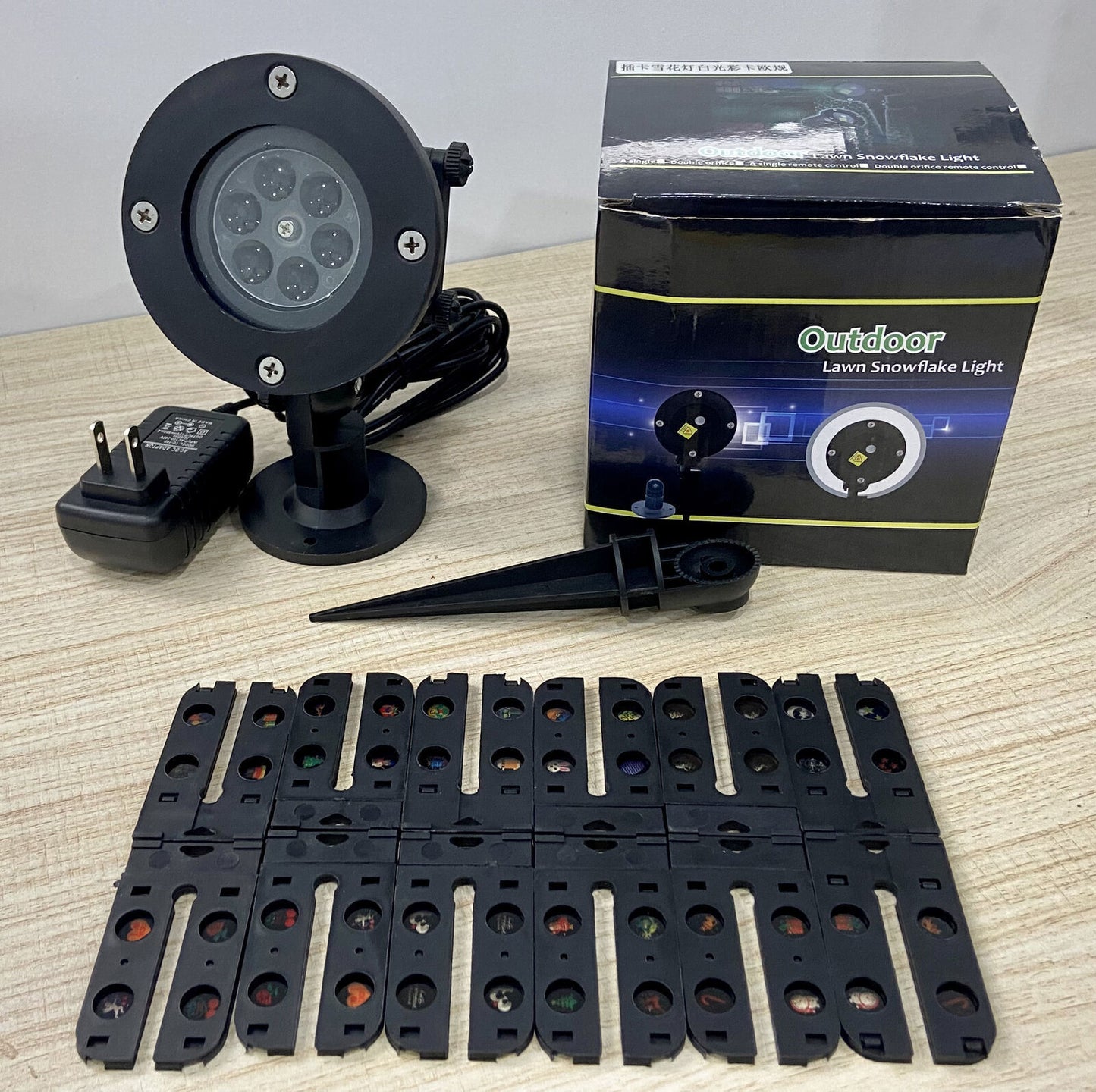 48 Pattern LED Christmas Projector Light - Snow Laser Landscape Lamp for Garden & Holiday Decor