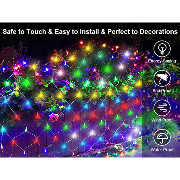 360 LED Curtain Fairy Lights - 3x2M Christmas Lights with Remote | Indoor & Outdoor Decoration