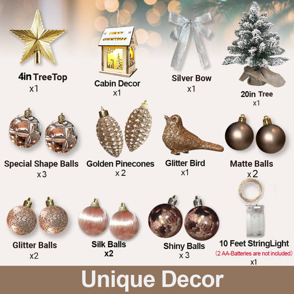 55cm Snowy Plush Christmas Tree with LED Lights | Festive Tabletop Holiday Decor