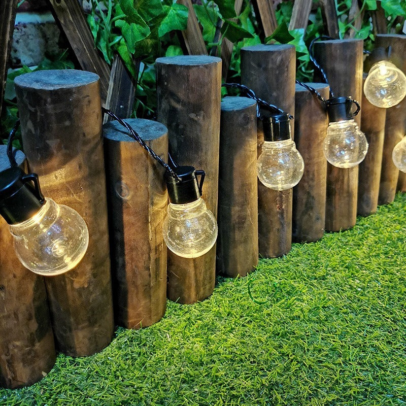 Connectable Outdoor LED Bulb String Lights - Warm Glow, Indoor & Covered Outdoor Use