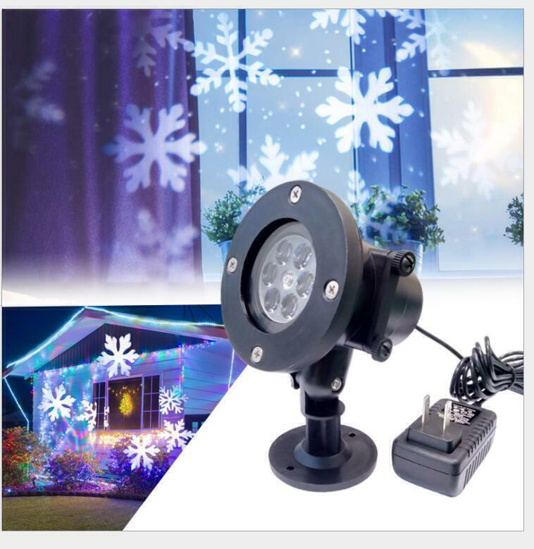 48 Pattern LED Christmas Projector Light - Snow Laser Landscape Lamp for Garden & Holiday Decor