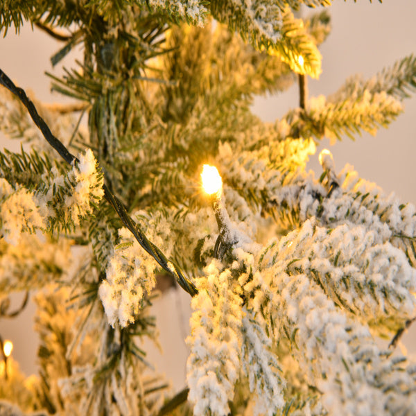 4ft Pre-Lit Green Christmas Tree with 120 Lights - Indoor PVC Holiday Decor for Home