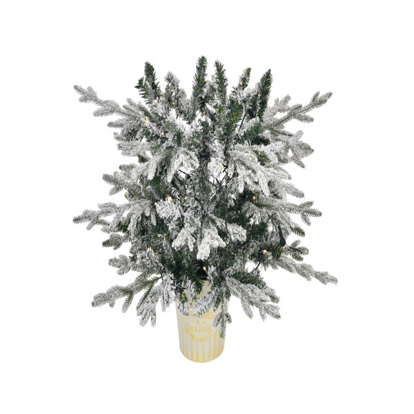 4ft Pre-Lit Green Christmas Tree with 120 Lights - Indoor PVC Holiday Decor for Home